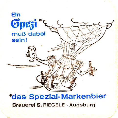 augsburg a-by riegele bier 1b (quad190-ballon-schwarzblau) 